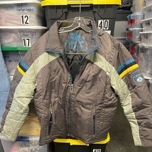 Point Zero Gray Jacket with Blue Accents